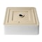 Alfi Brand ALFI brand ABC903-W White 16" Modern Square Above Mount Ceramic Sink ABC903-W - alternate 7